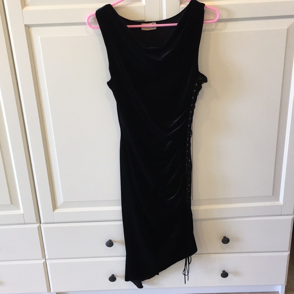 Asymmetrical black dress